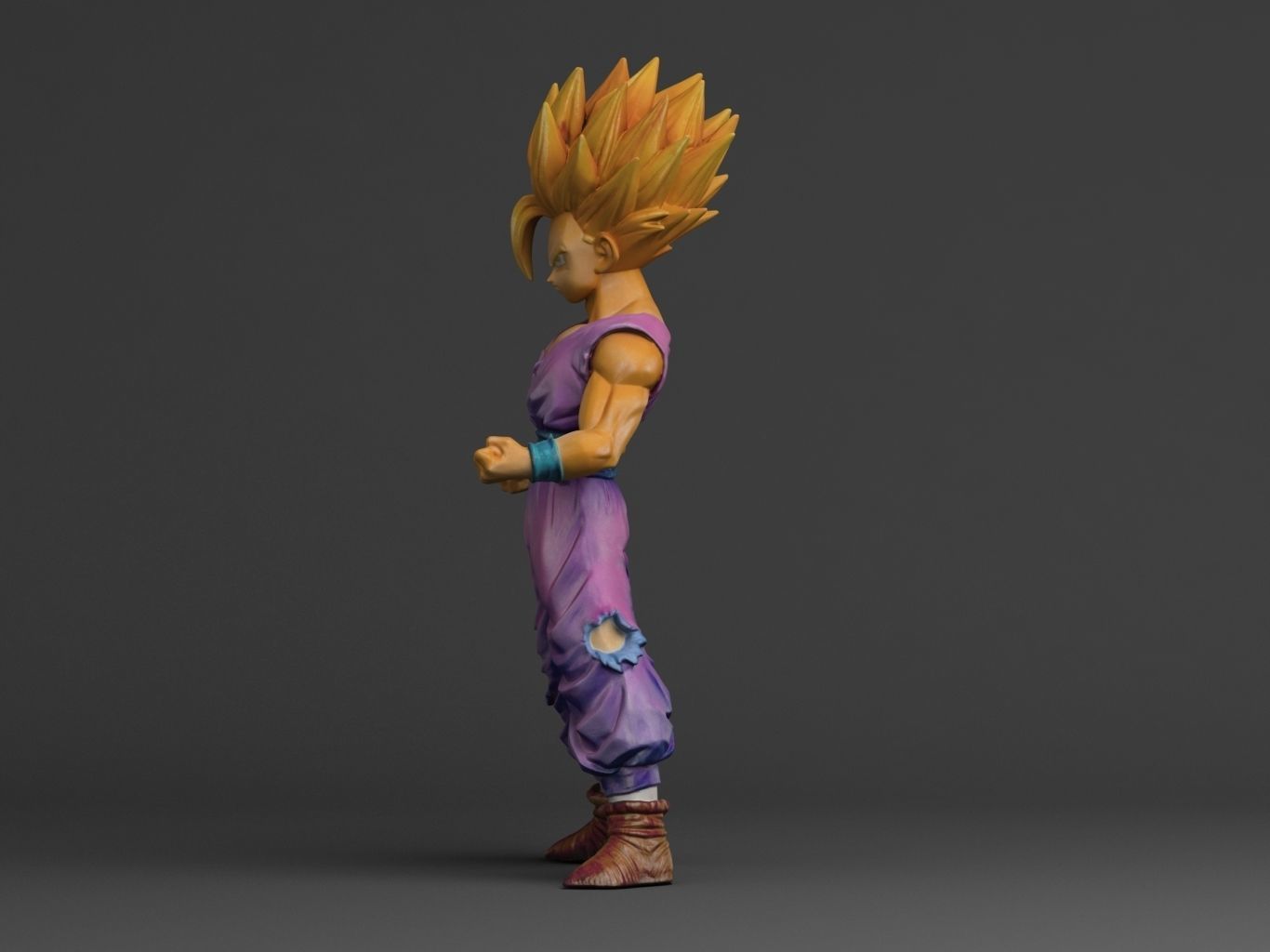 GOHAN SUPERSAIYAN II 3D model_7