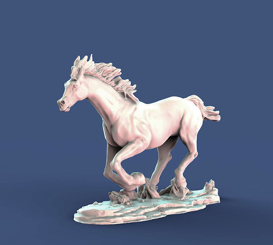 Galloping horse arab breed 3D print model