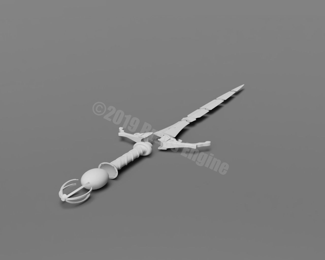 Brisingr Sword - Eragon - Inheritance Series 3D Printable 3D print model_7