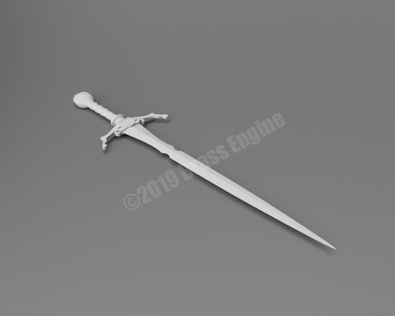 Brisingr Sword - Eragon - Inheritance Series 3D Printable 3D print model_2