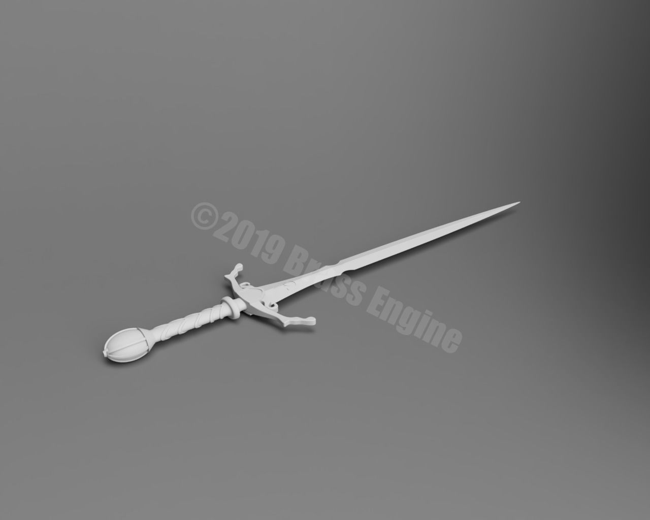 Brisingr Sword - Eragon - Inheritance Series 3D Printable 3D print model_3
