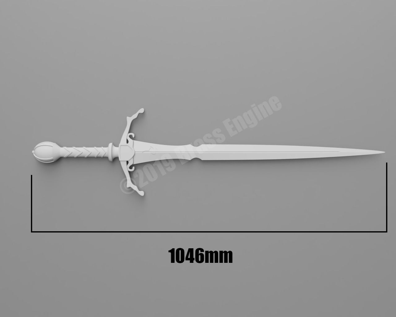 Brisingr Sword - Eragon - Inheritance Series 3D Printable 3D print model_5