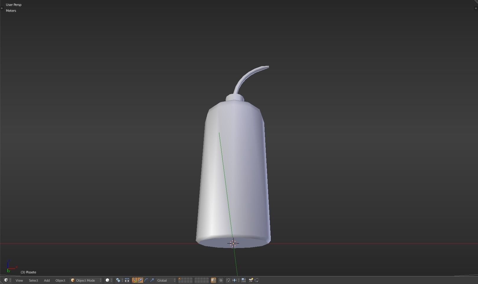 Pissette syringe Low-poly 3D model_42