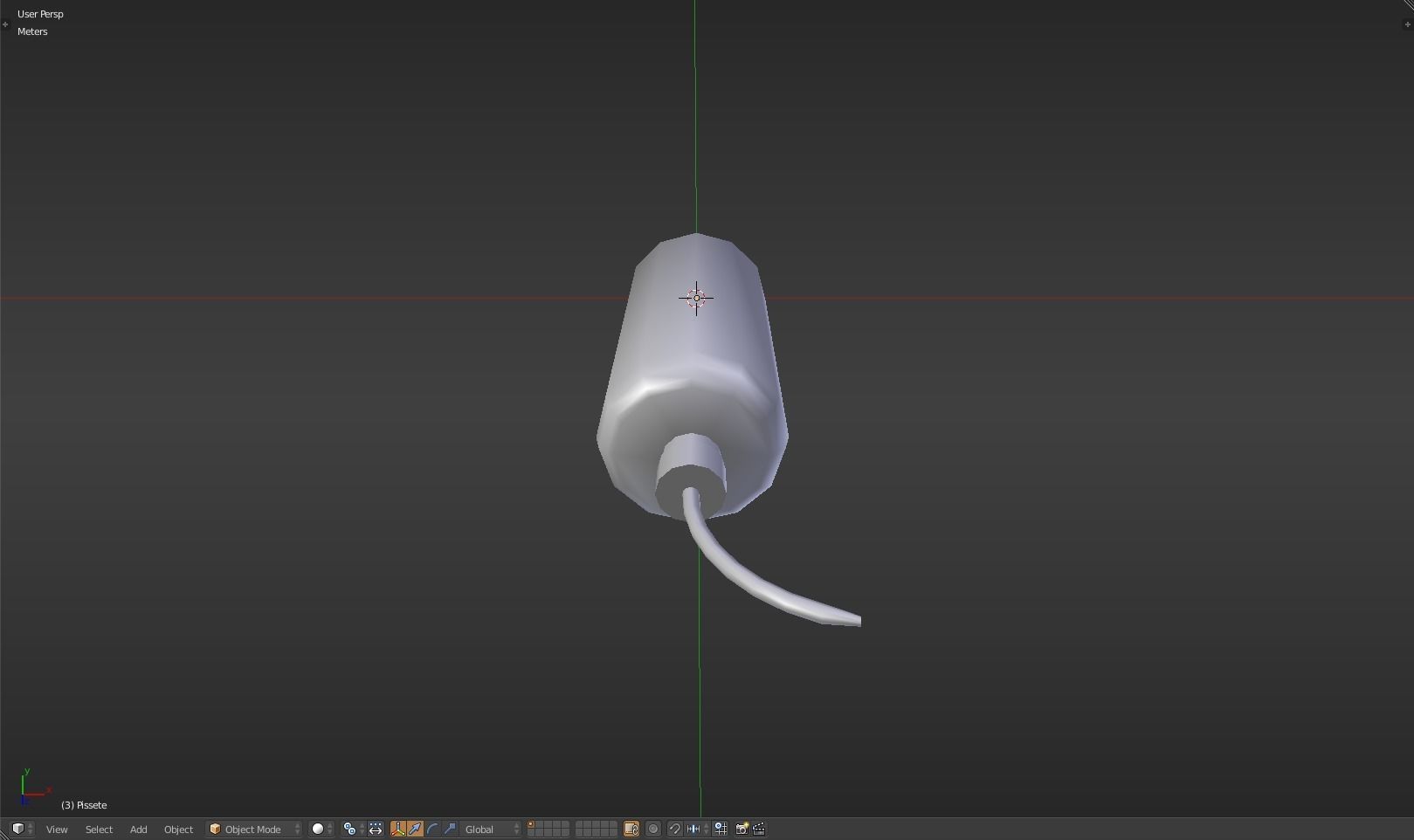 Pissette syringe Low-poly 3D model_29