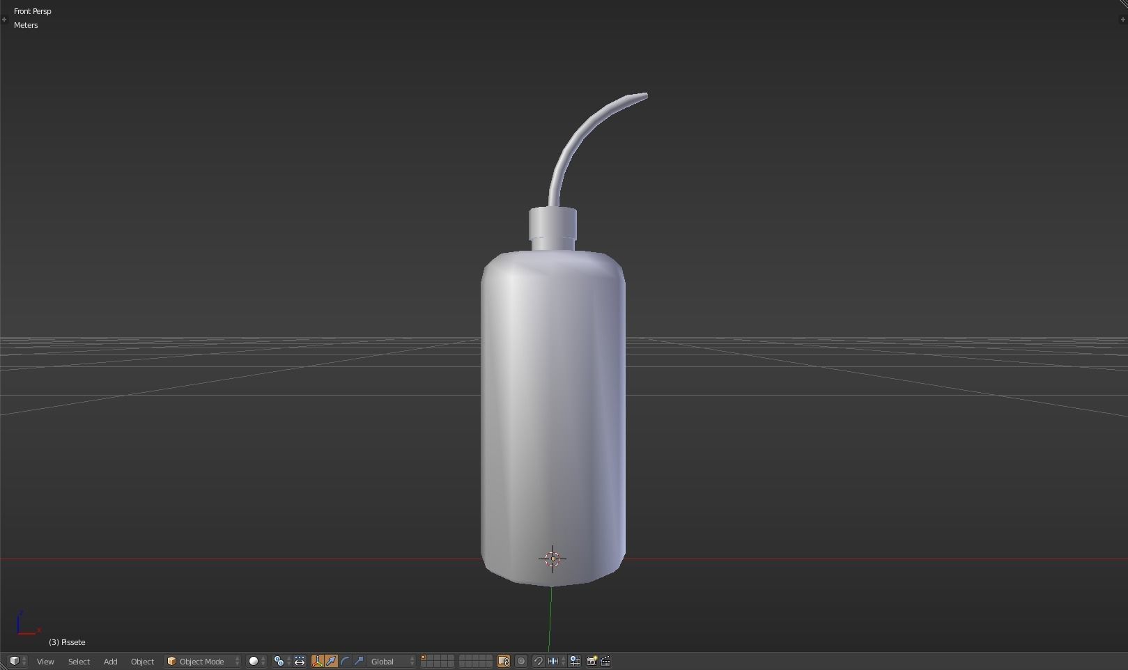 Pissette syringe Low-poly 3D model_22
