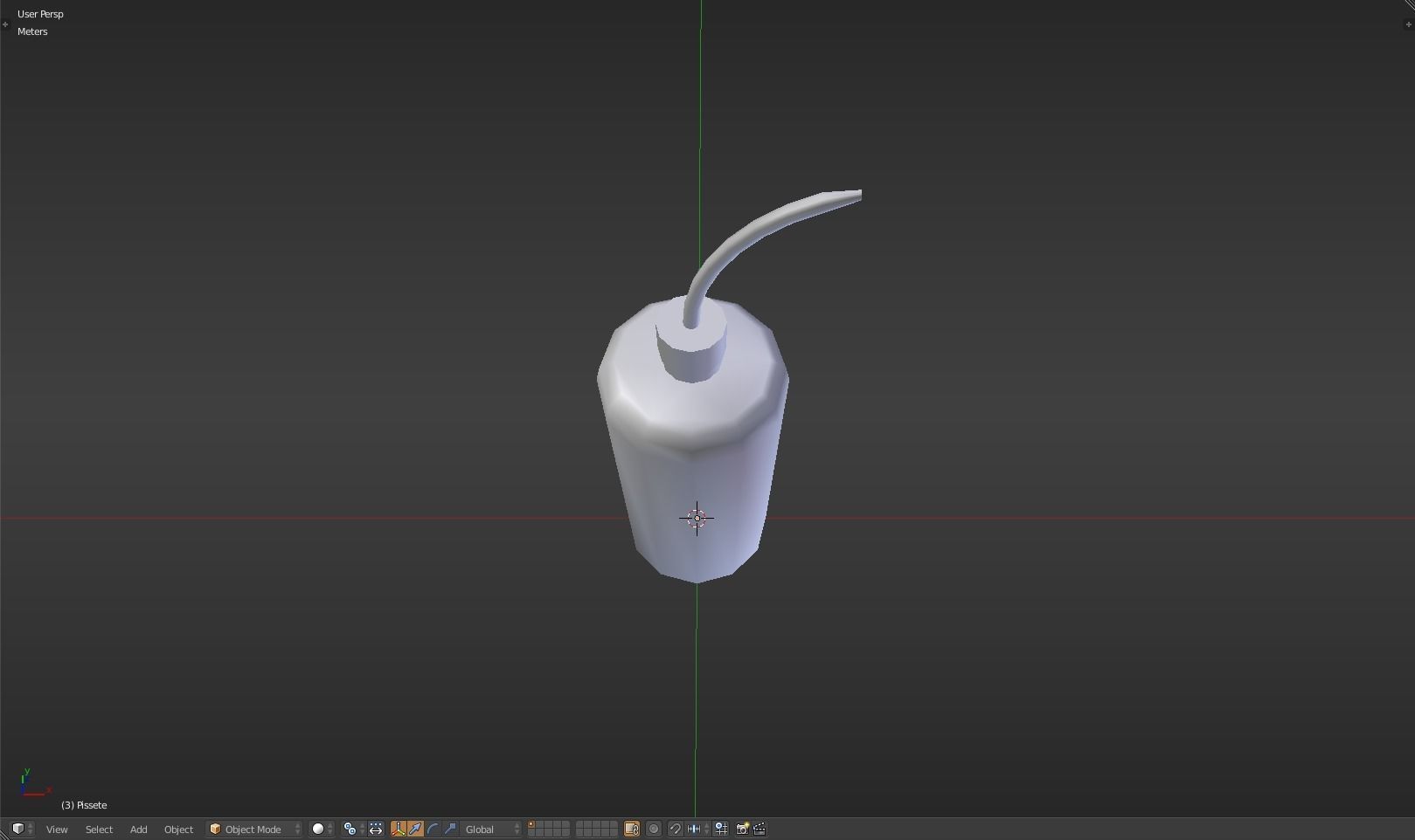 Pissette syringe Low-poly 3D model_26