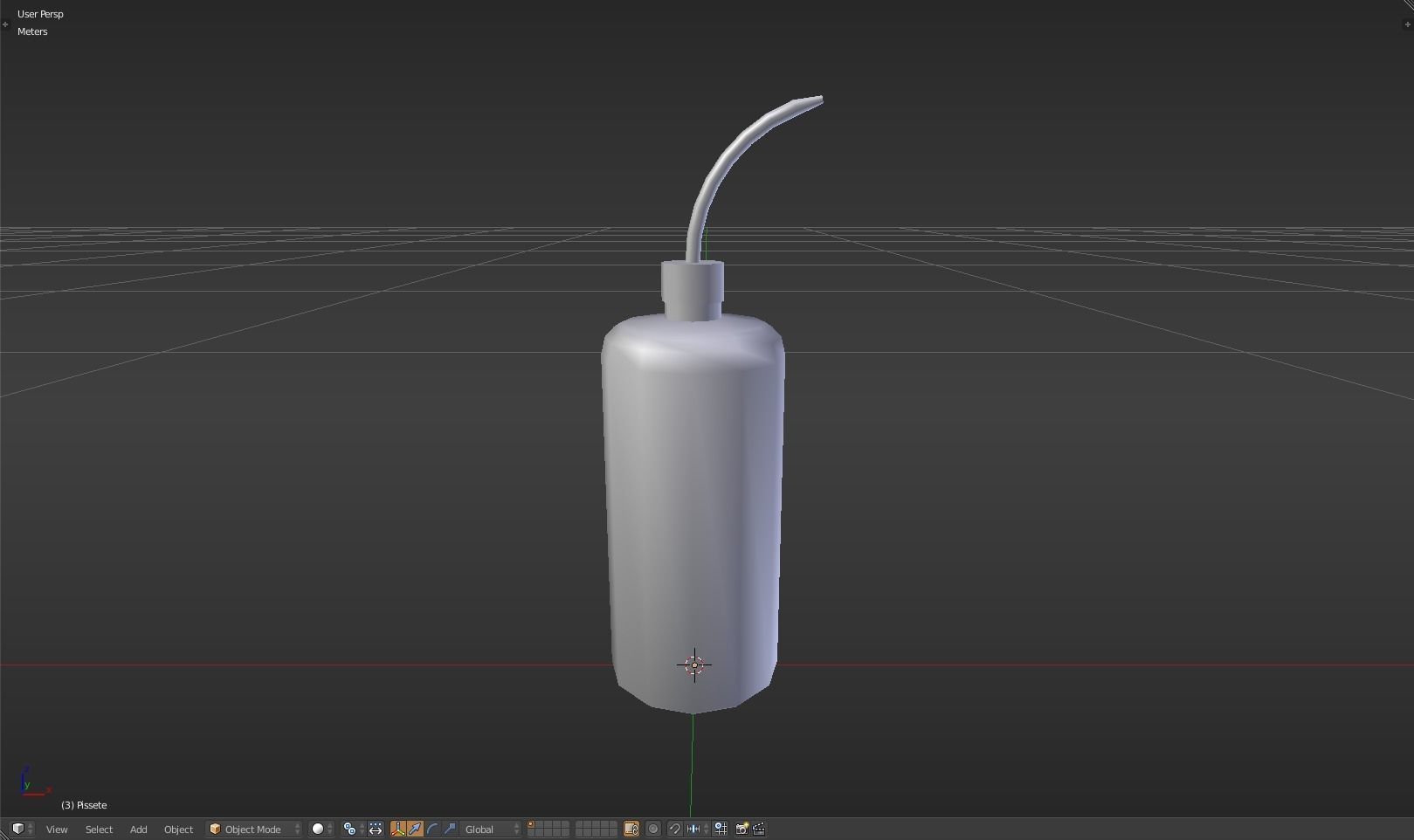 Pissette syringe Low-poly 3D model_23