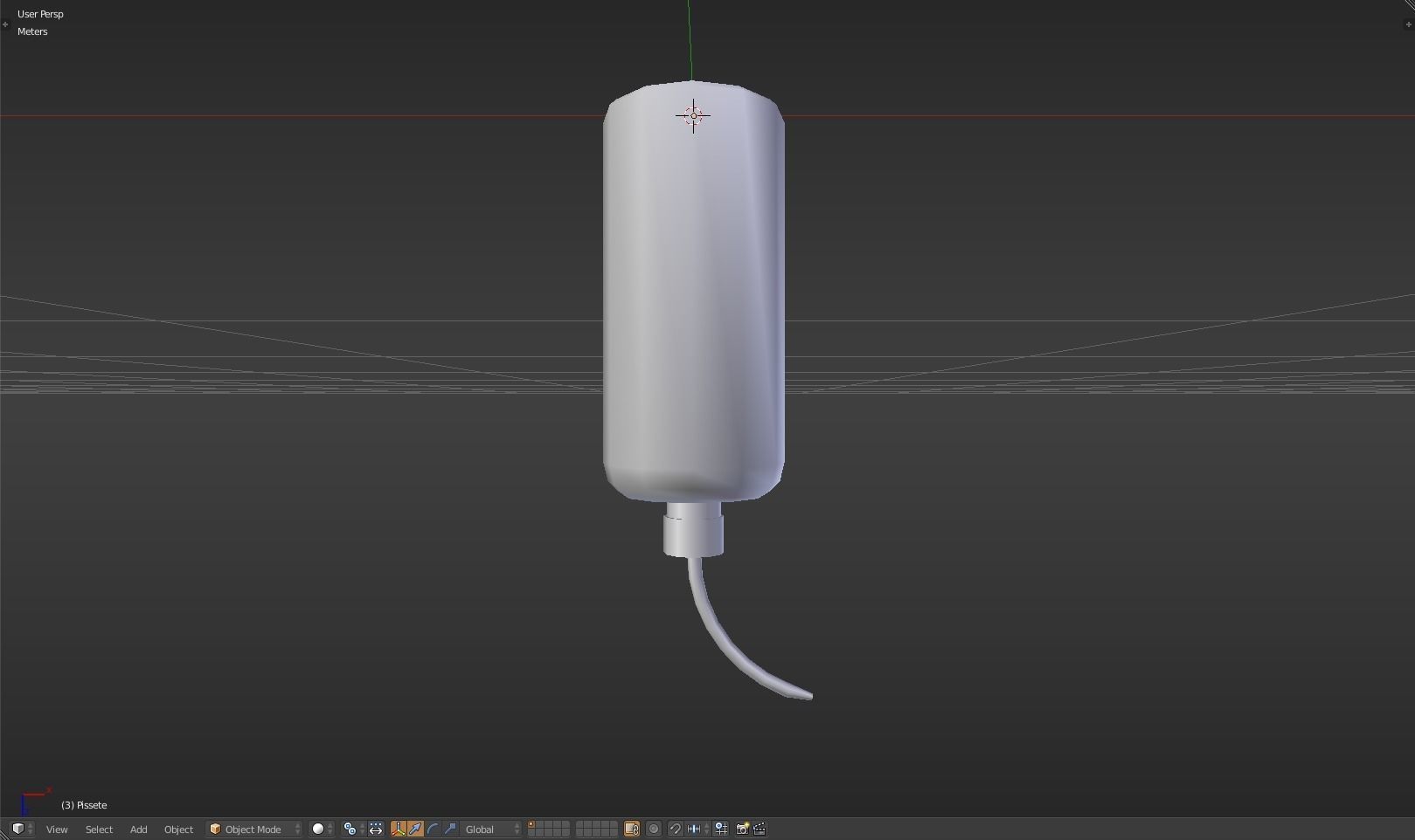 Pissette syringe Low-poly 3D model_33