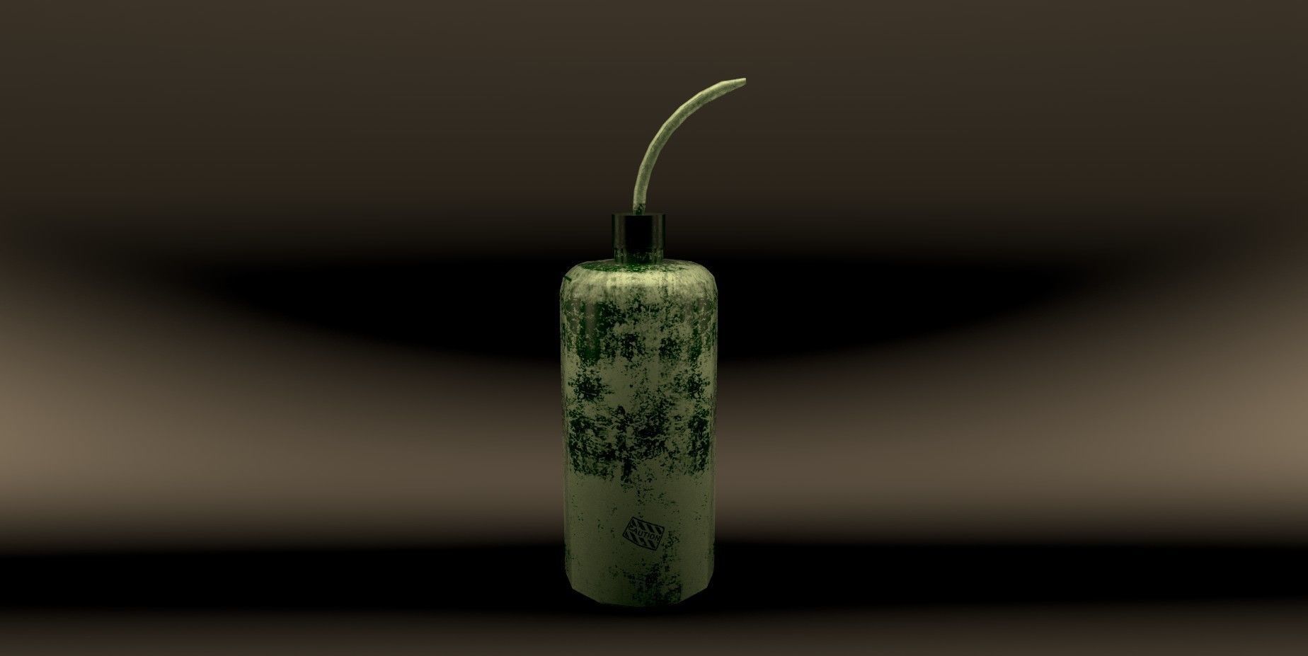 Pissette syringe Low-poly 3D model_6