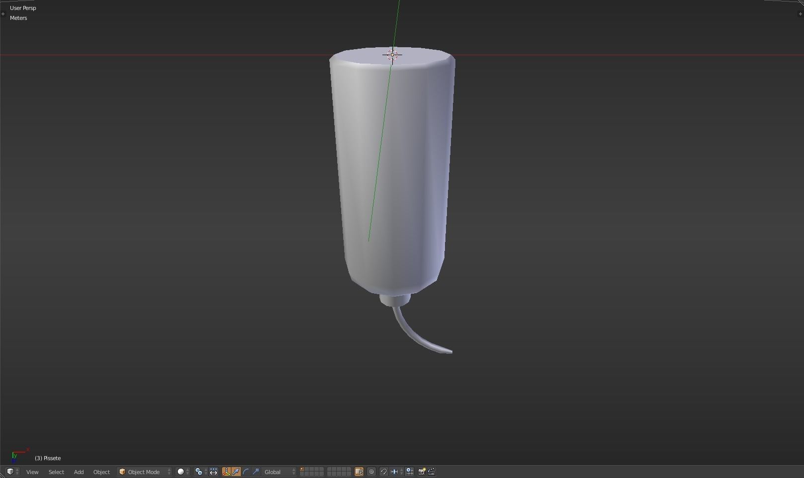 Pissette syringe Low-poly 3D model_35
