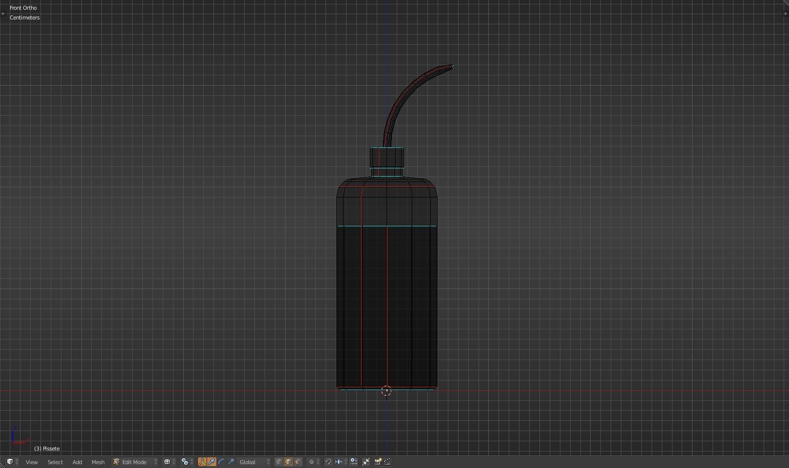 Pissette syringe Low-poly 3D model_19