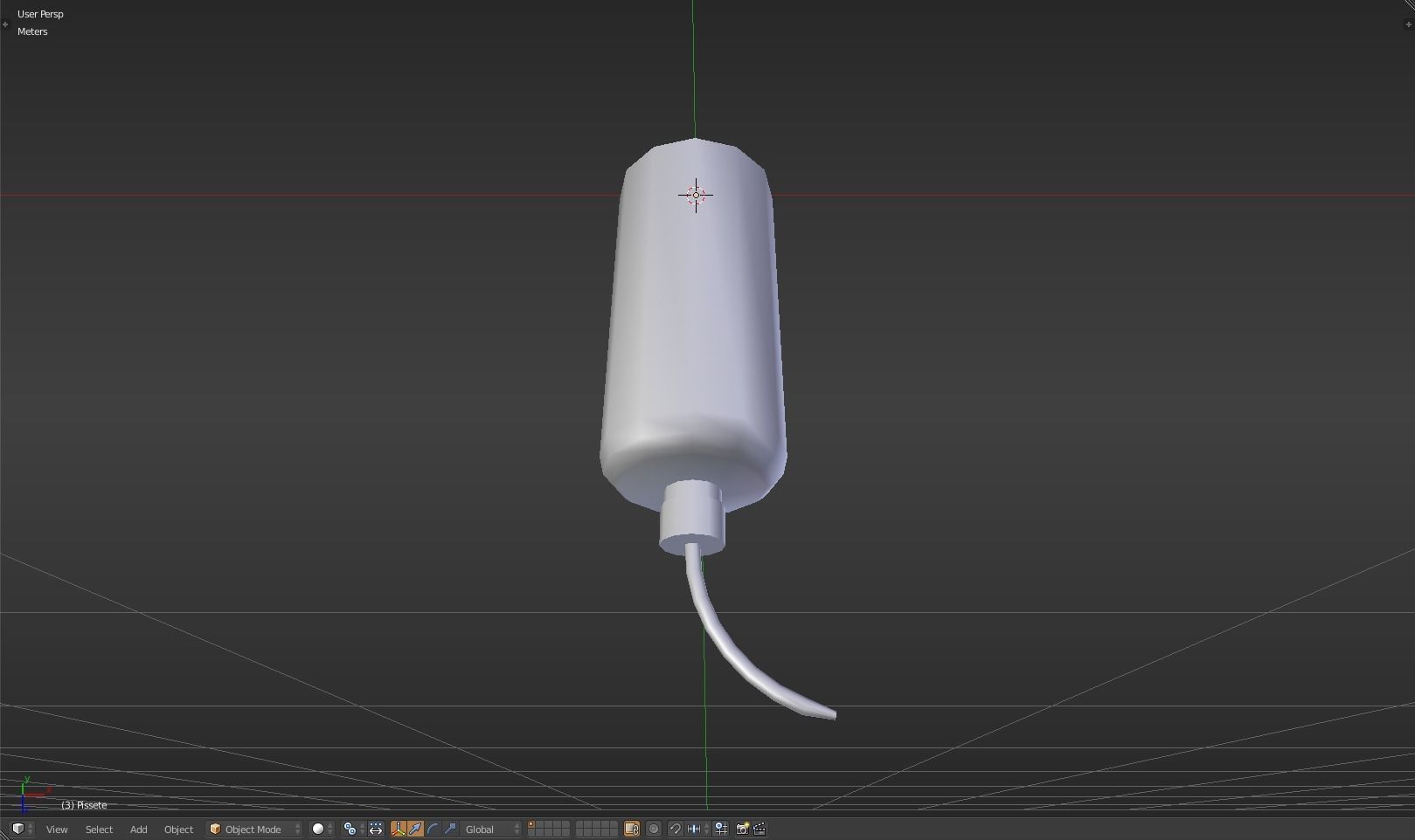 Pissette syringe Low-poly 3D model_31