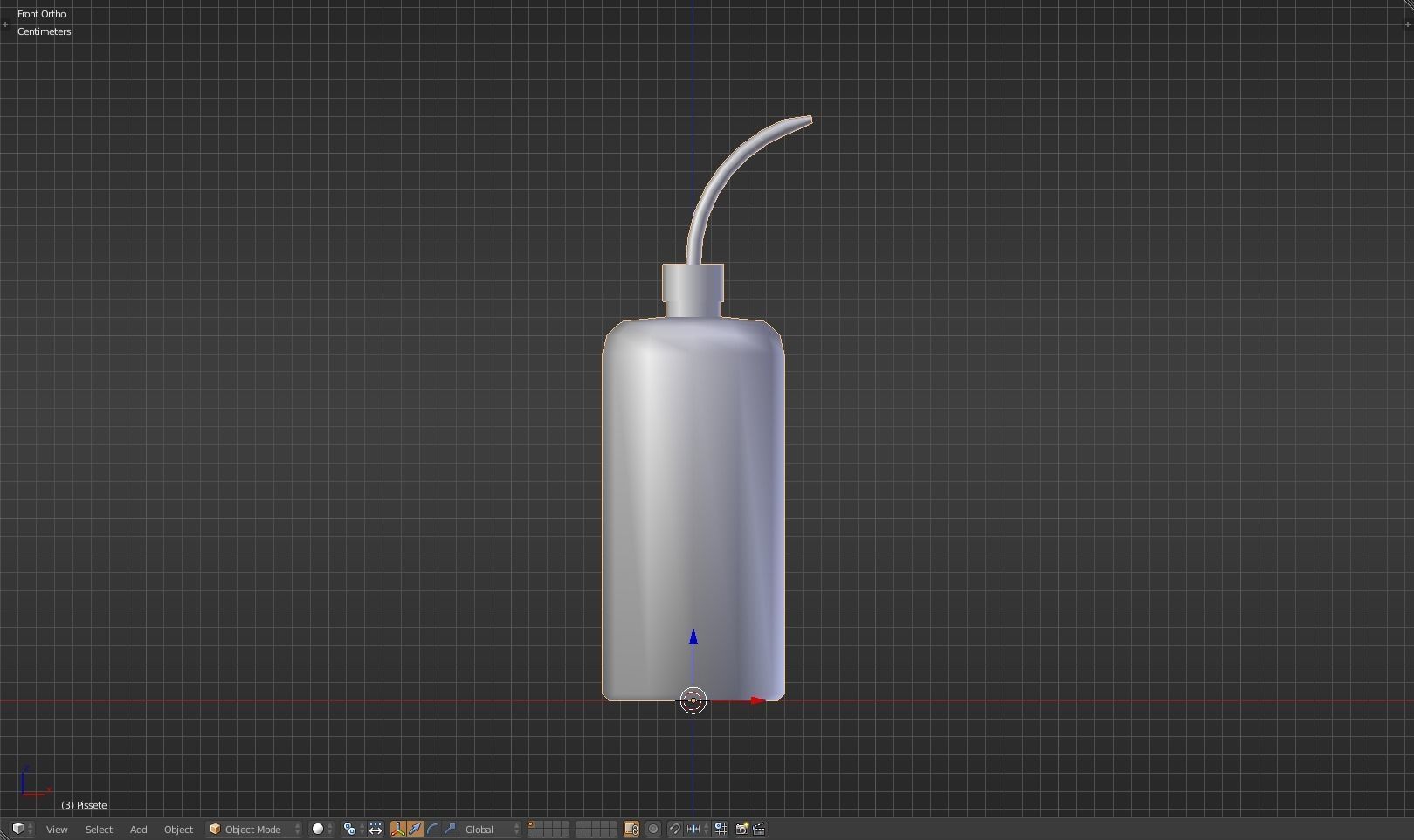 Pissette syringe Low-poly 3D model_18