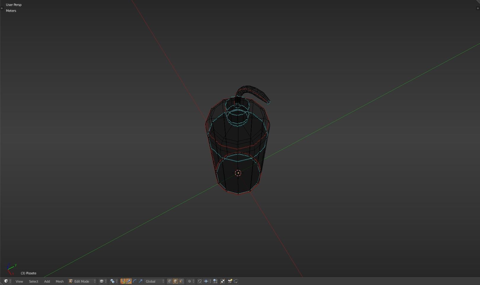 Pissette syringe Low-poly 3D model_17