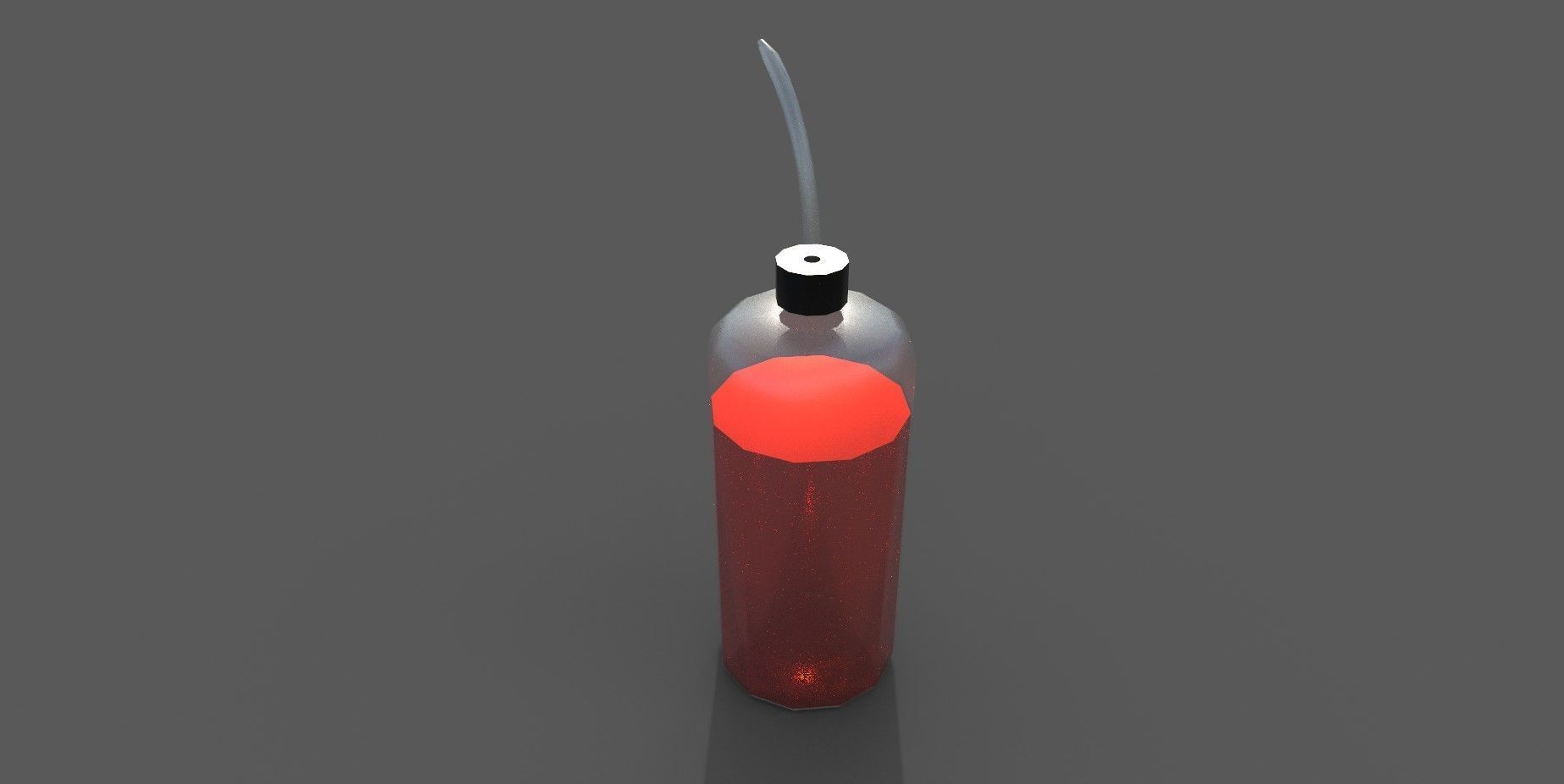Pissette syringe Low-poly 3D model_4