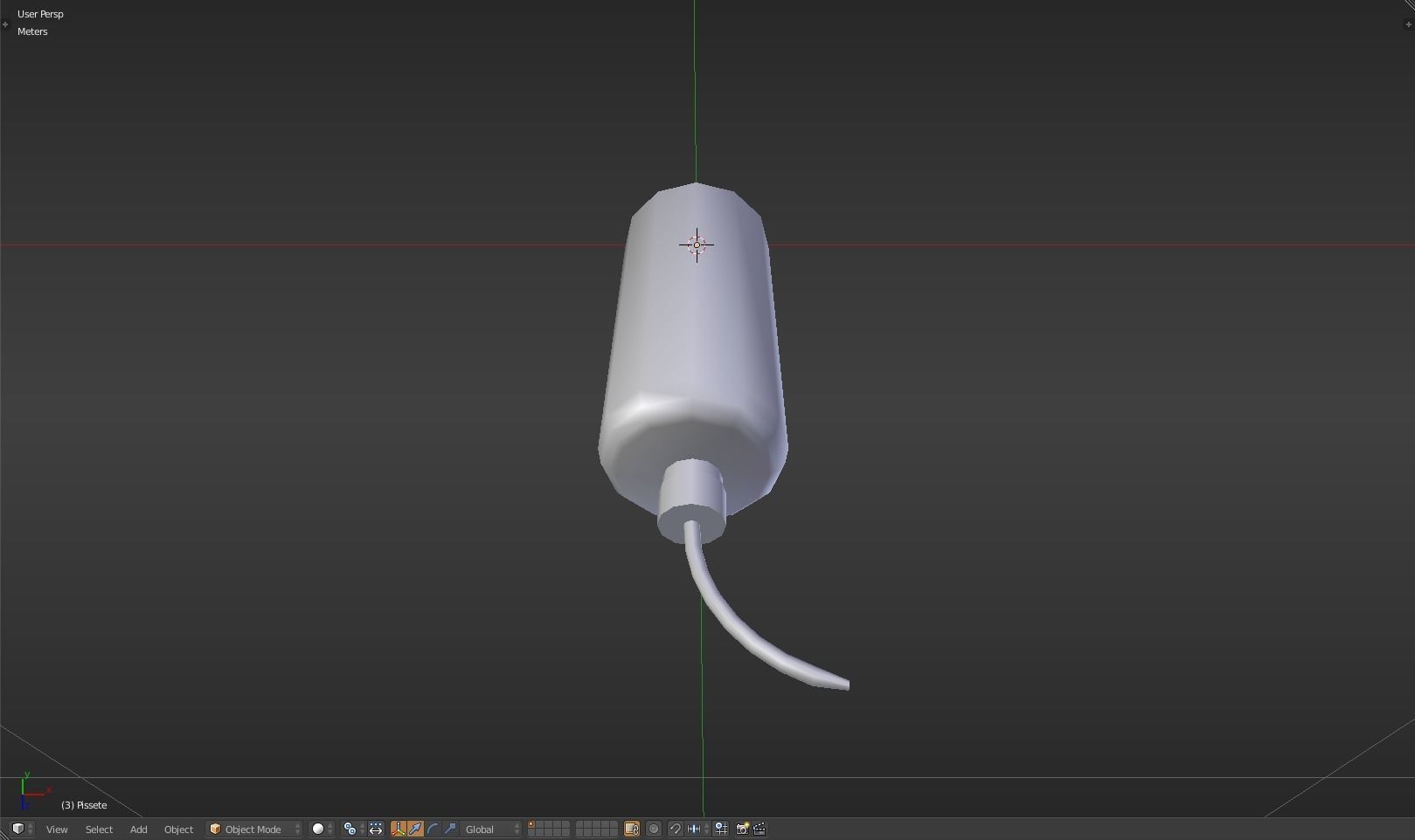Pissette syringe Low-poly 3D model_30