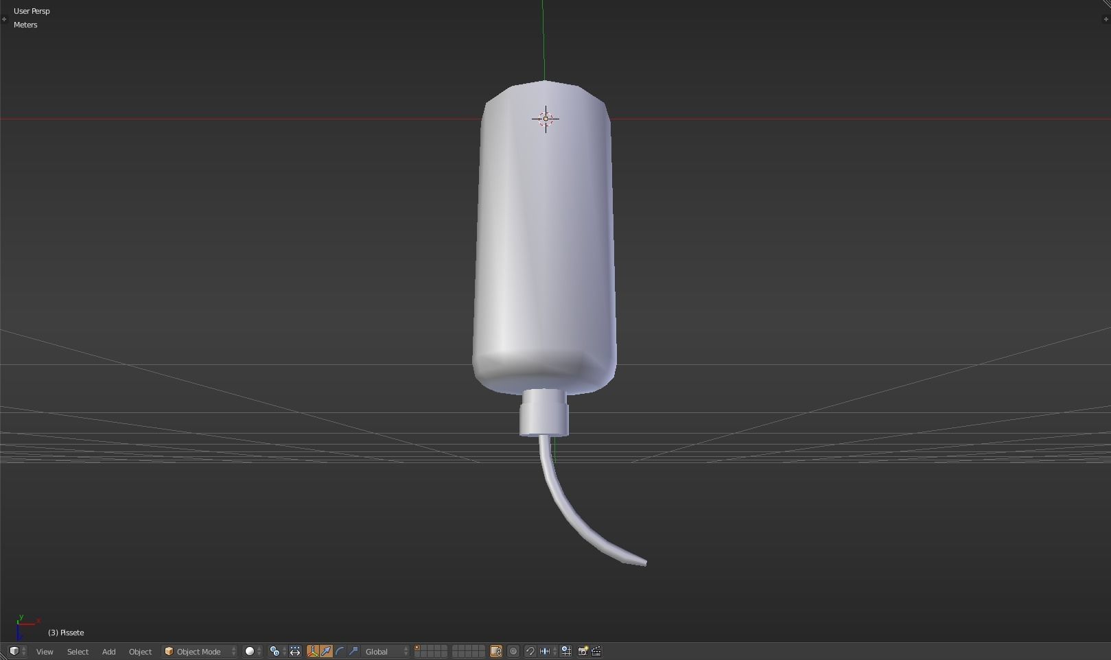 Pissette syringe Low-poly 3D model_32