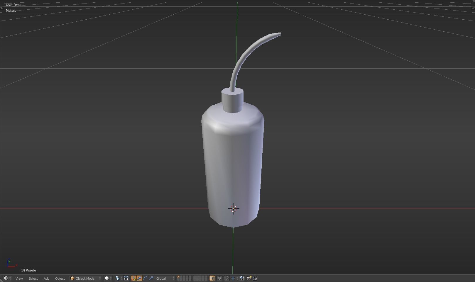 Pissette syringe Low-poly 3D model_24