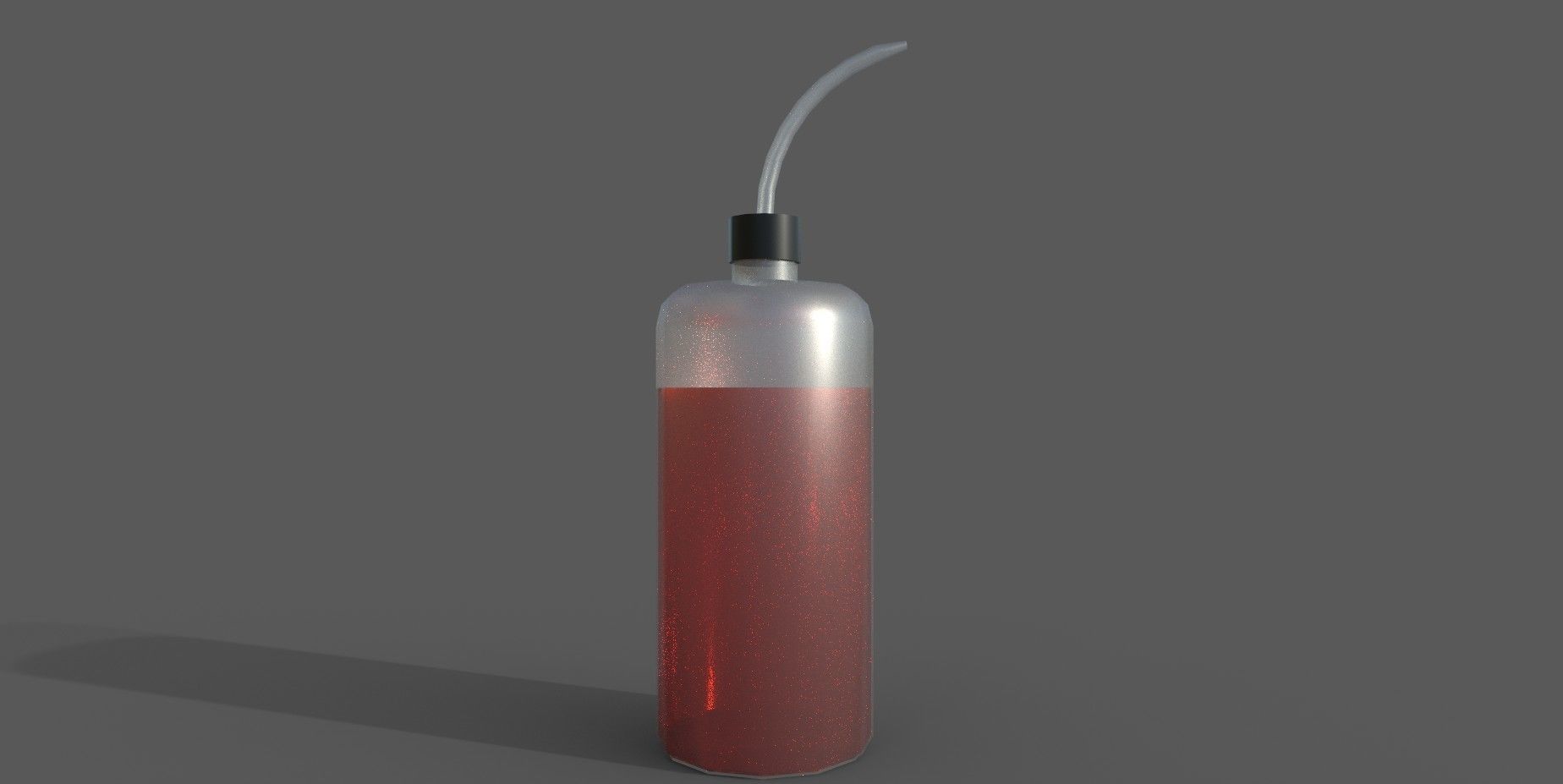 Pissette syringe Low-poly 3D model_1
