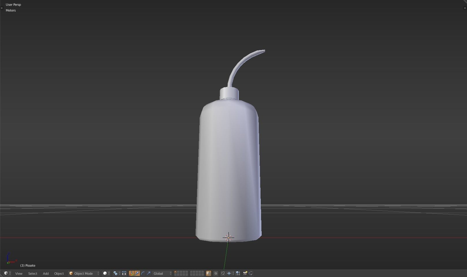 Pissette syringe Low-poly 3D model_43