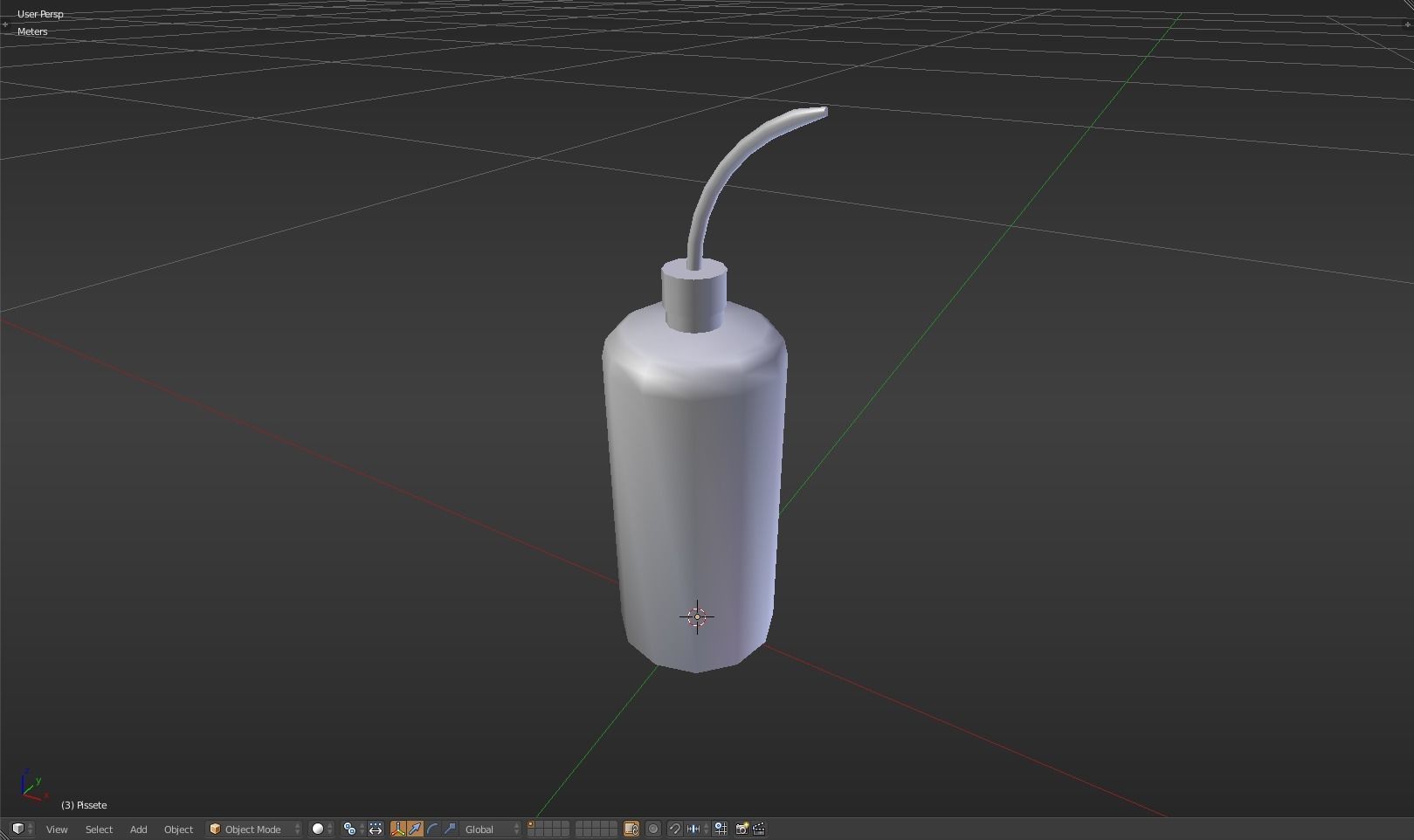 Pissette syringe Low-poly 3D model_14