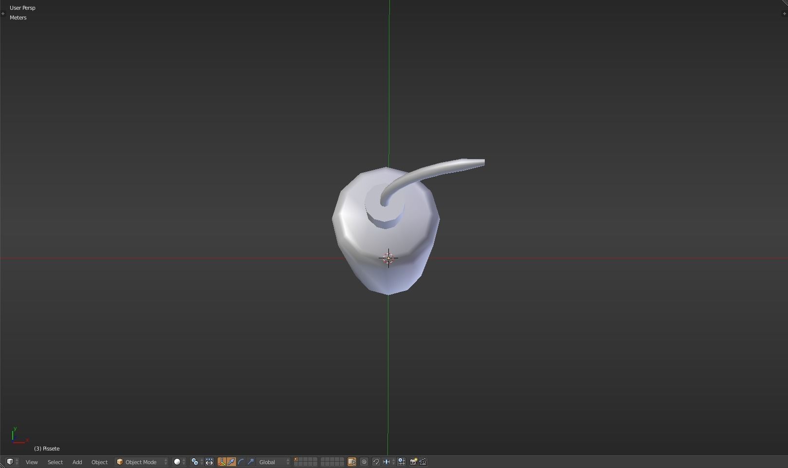 Pissette syringe Low-poly 3D model_27