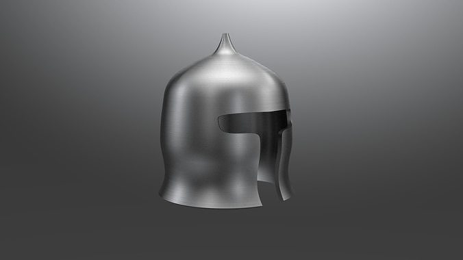 Early medieval saracen helmet Low-poly 3D model