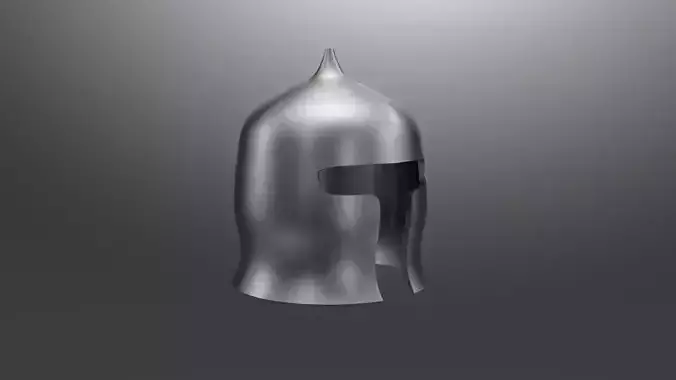 Early medieval saracen helmet Low-poly 3D model