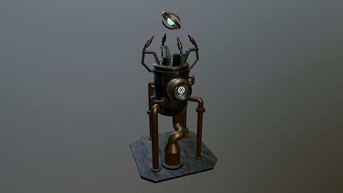 Steam generator Low-poly 3D model