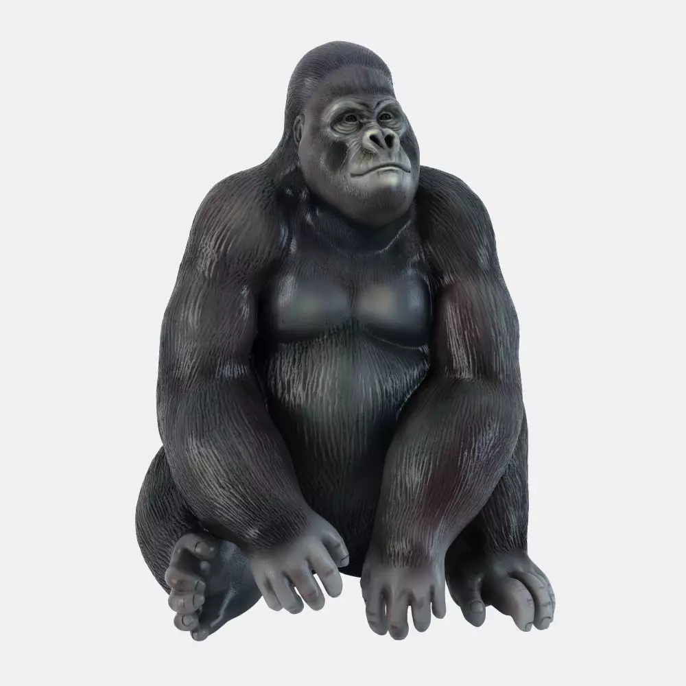 Figurine Gorilla 4 3D model_0