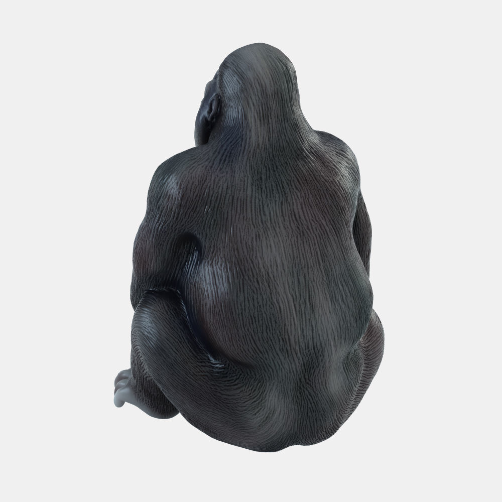 Figurine Gorilla 4 3D model_3