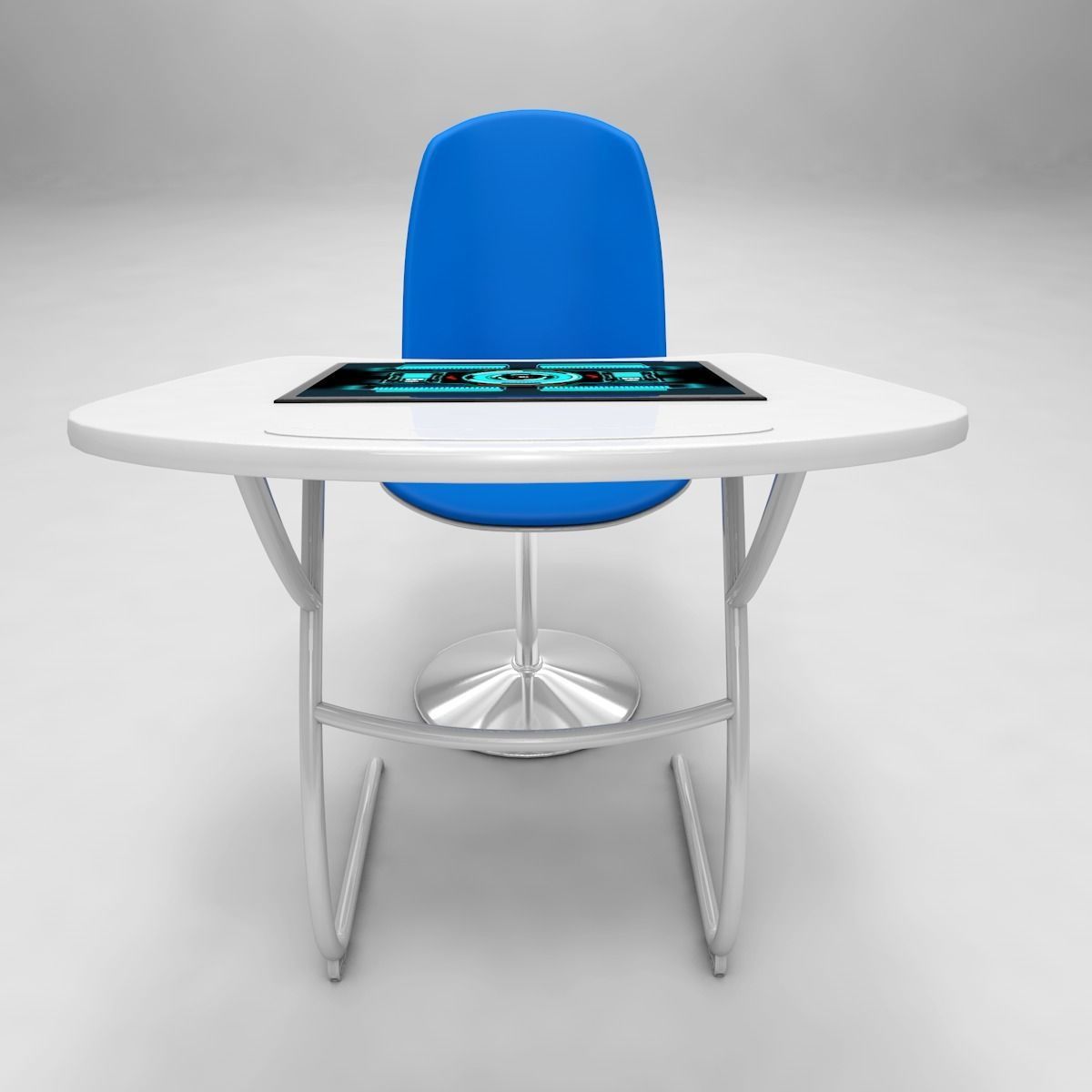 Sci fi Desk 3D model | CGTrader