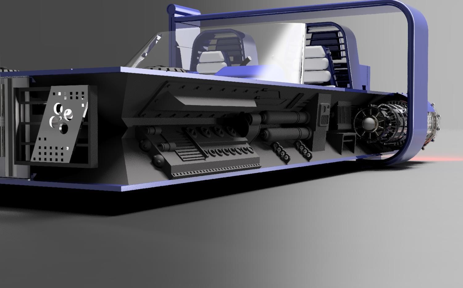 Star Wars Han Solo Speeder 3D print model_17
