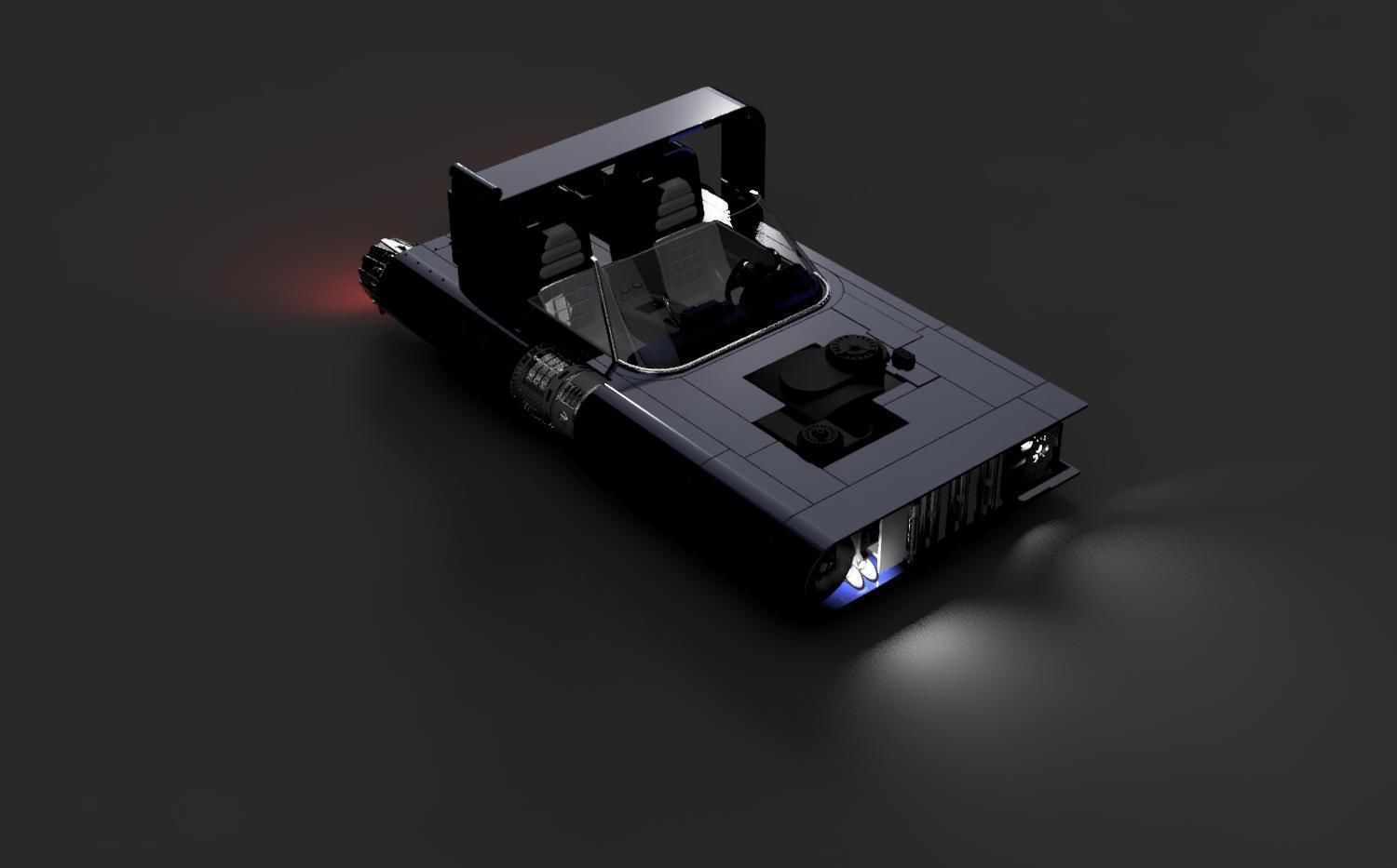 Star Wars Han Solo Speeder 3D print model_18