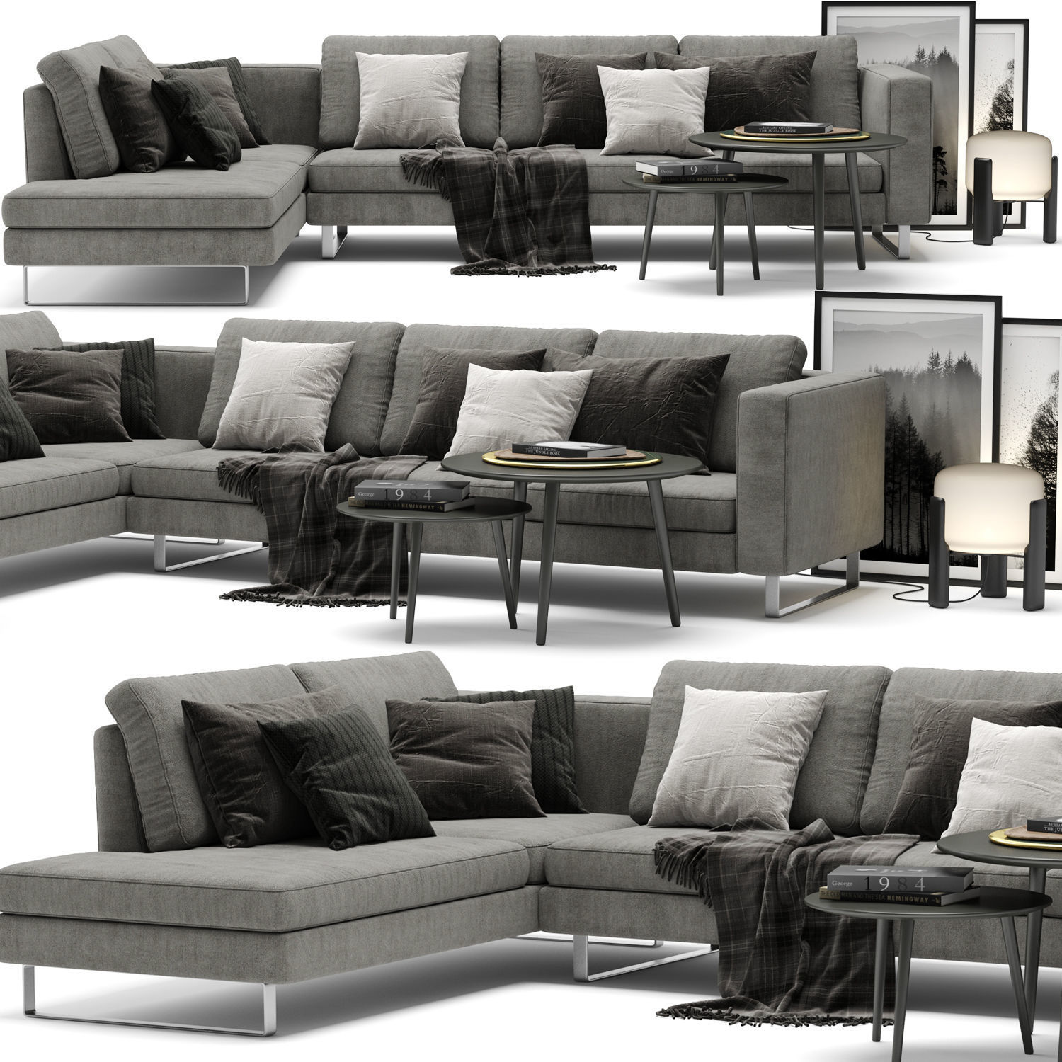 Sofa Colection 01 - 10 Items 3D model_7