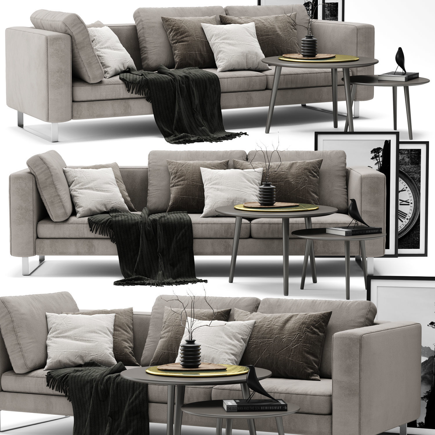 Sofa Colection 01 - 10 Items 3D model_5