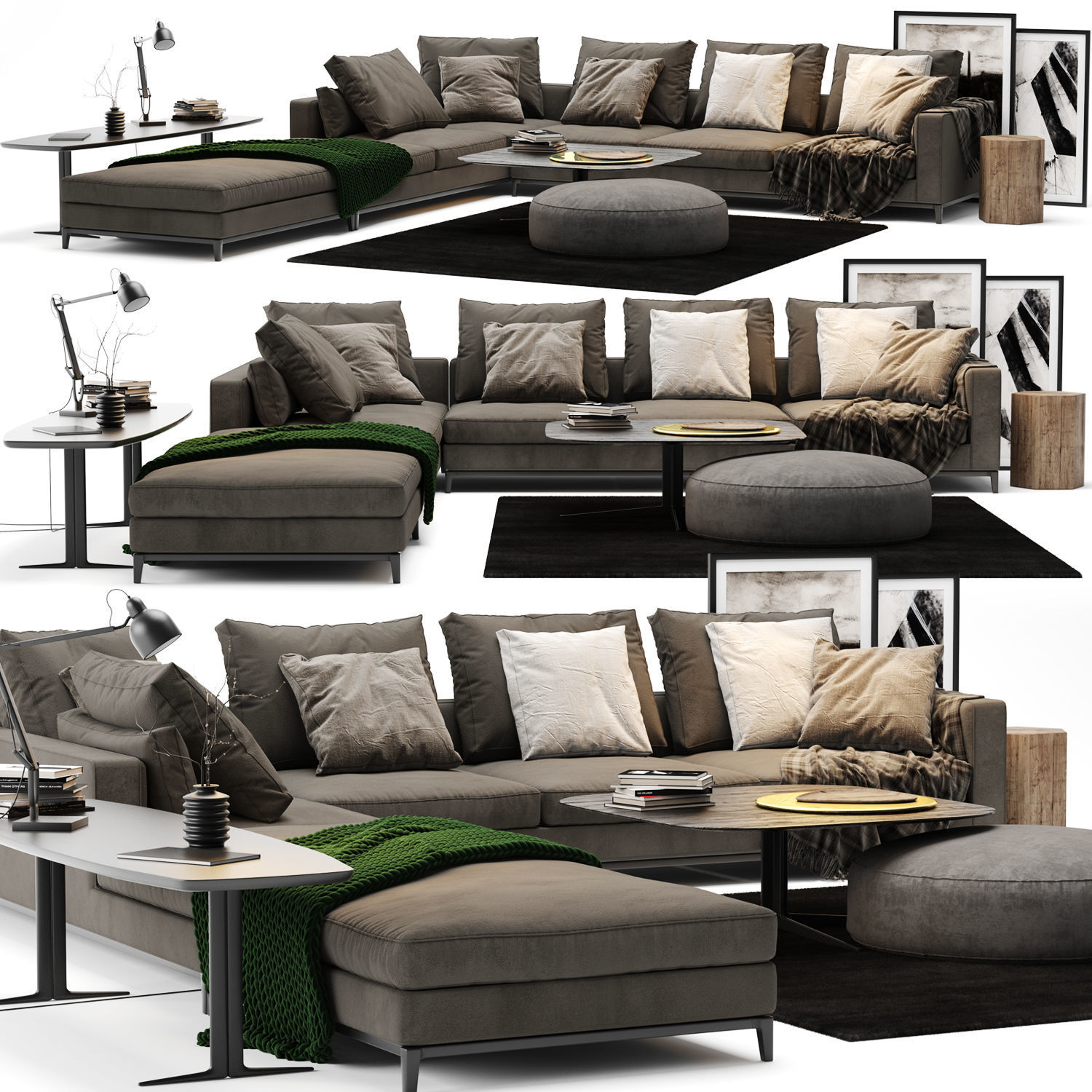 Sofa Colection 01 - 10 Items 3D model_15
