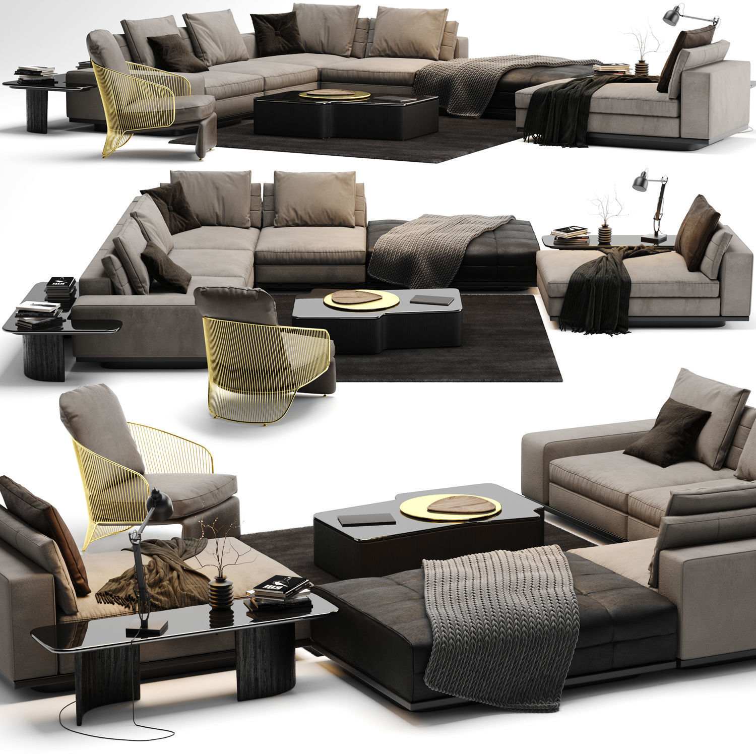 Sofa Colection 01 - 10 Items 3D model_11