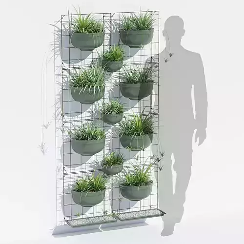 Painel jardim vertical