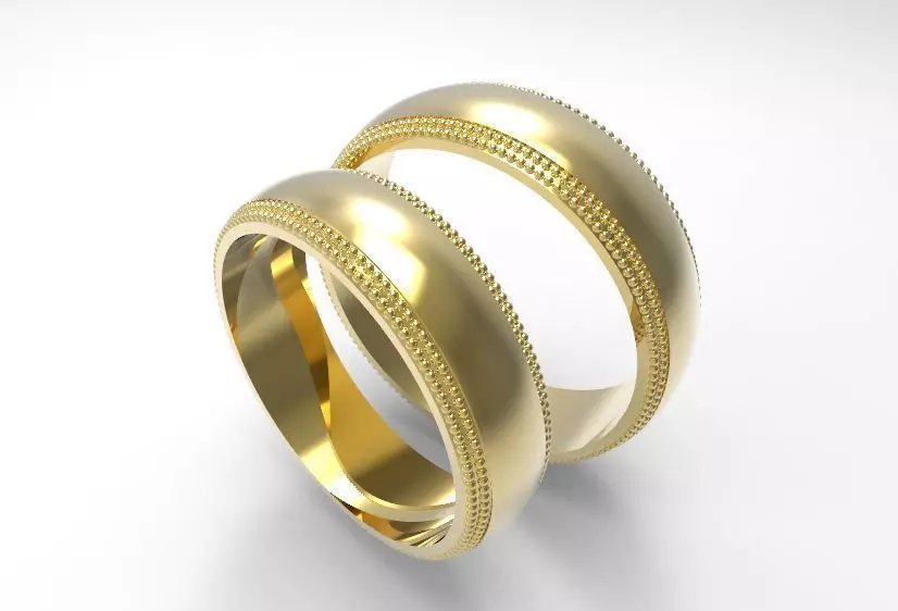 Wedding Bands 16 Free 3D print model