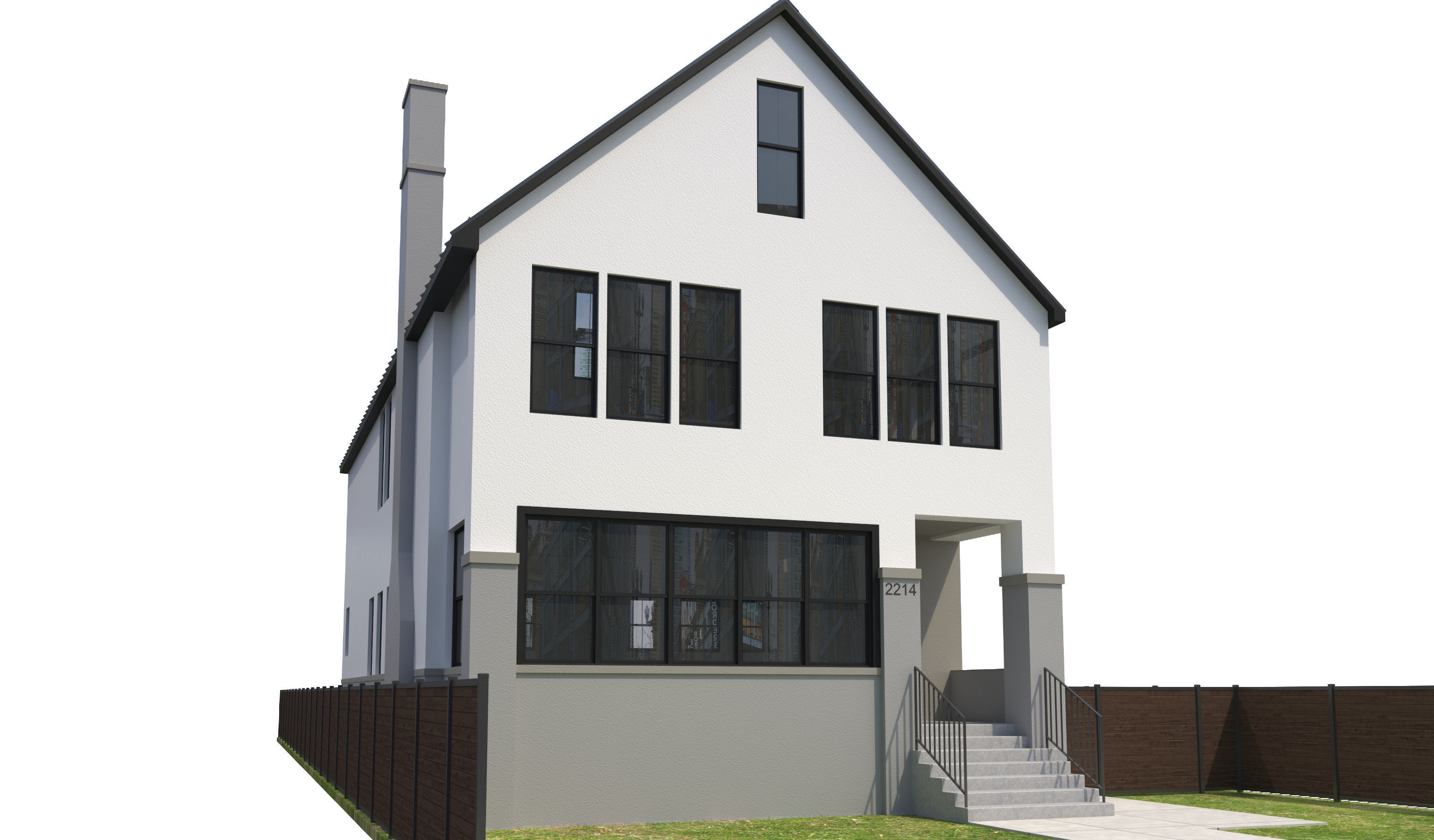 House-100 3D model_2