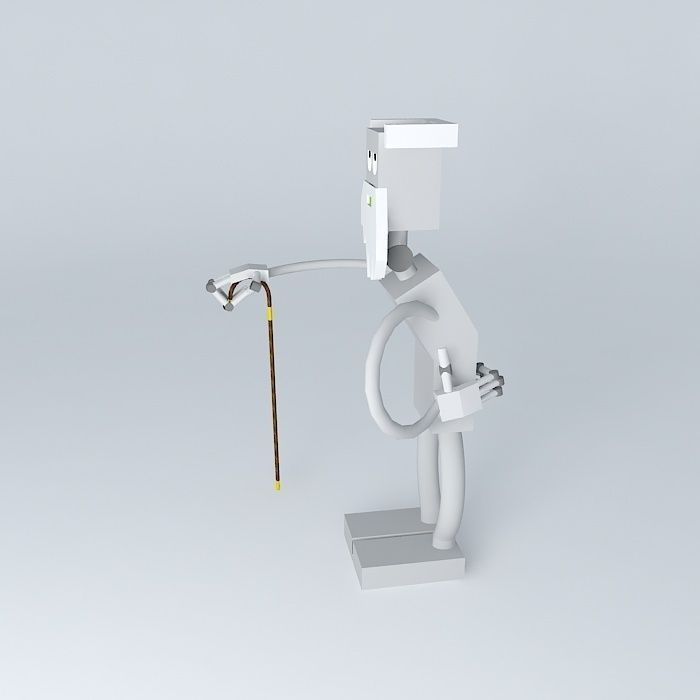 Old Robot Free 3D model_2