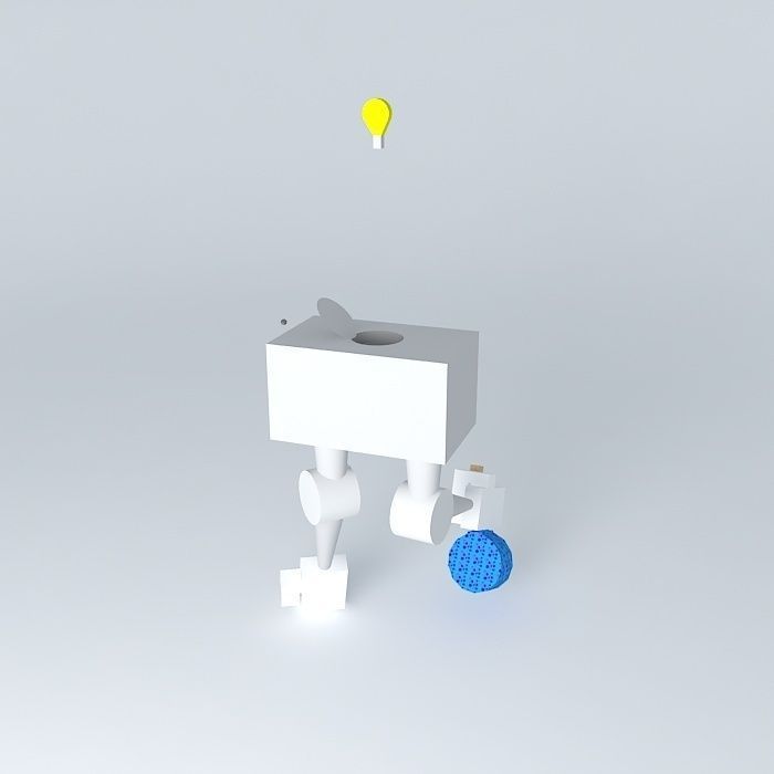 Robotic Scientist Free 3D model_1