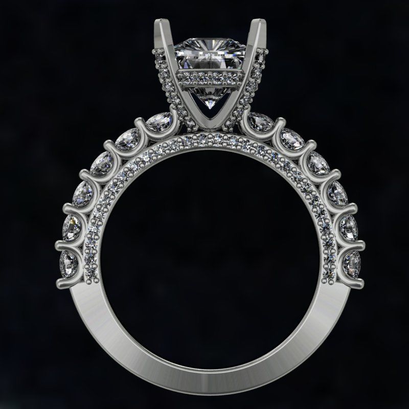 Fantasy ring U-set ring 3D print model_3