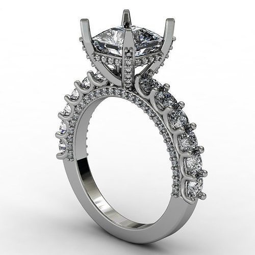 Fantasy ring U-set ring 3D print model