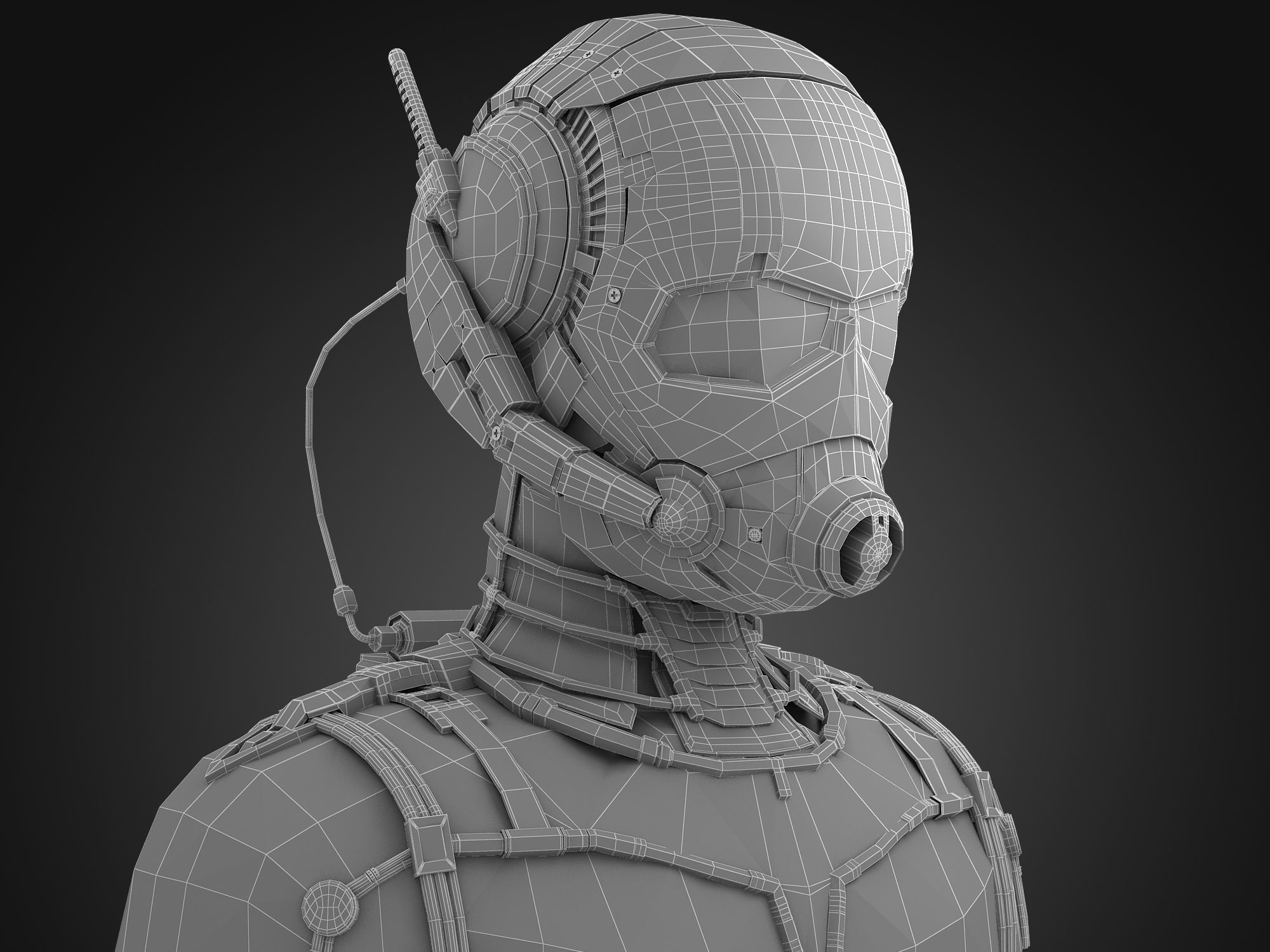 Ant-Man Marvel 2015 Low-poly 3D model_2