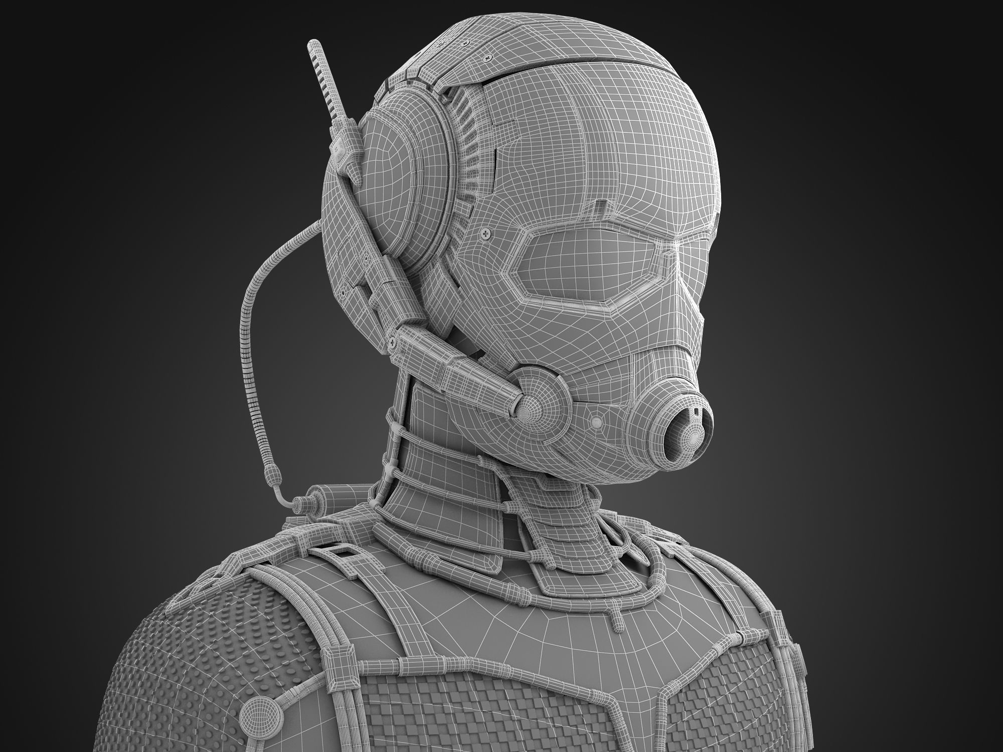 Ant-Man Marvel 2015 Low-poly 3D model_3