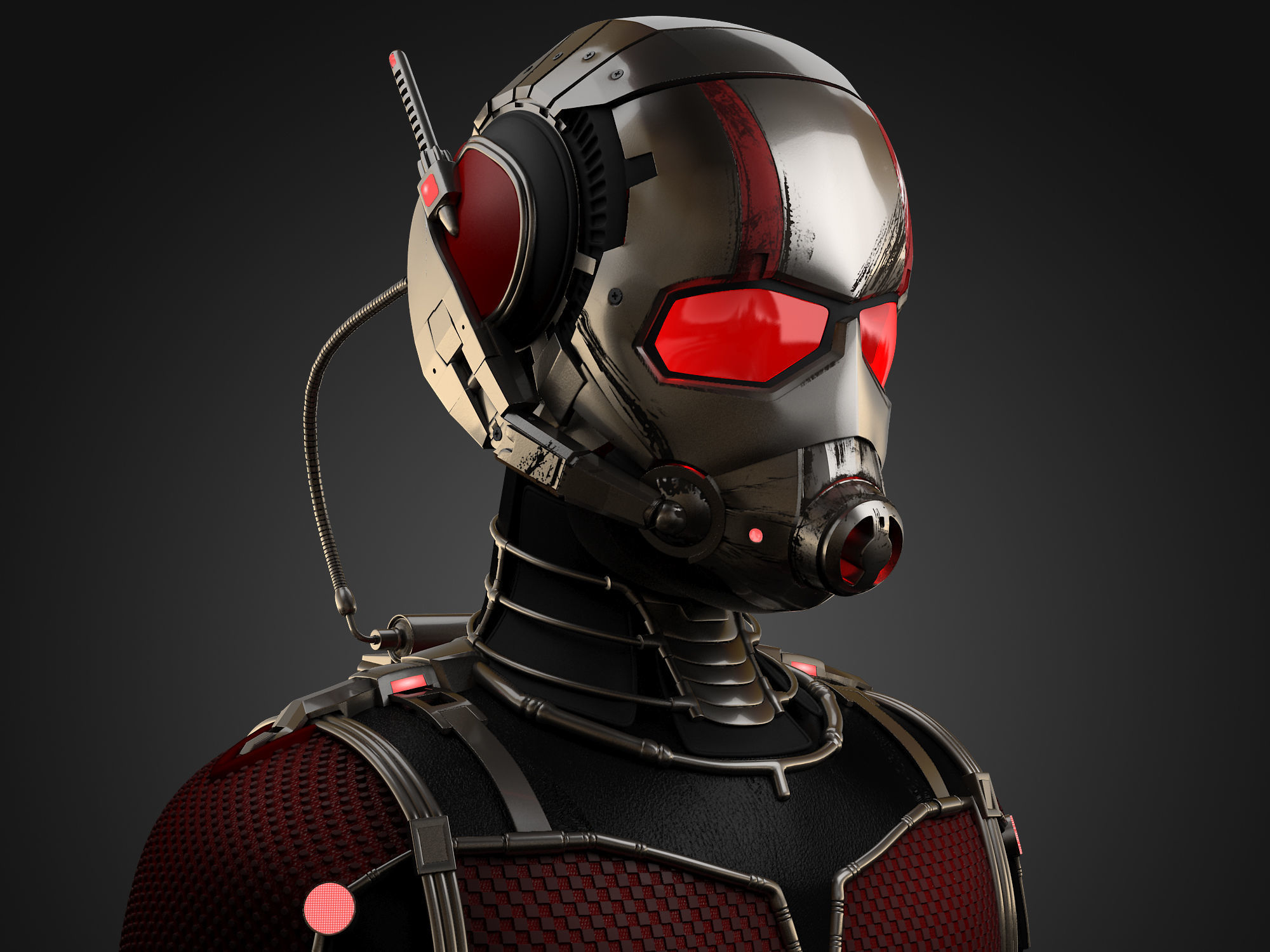 Ant-Man Marvel 2015 Low-poly 3D model_1