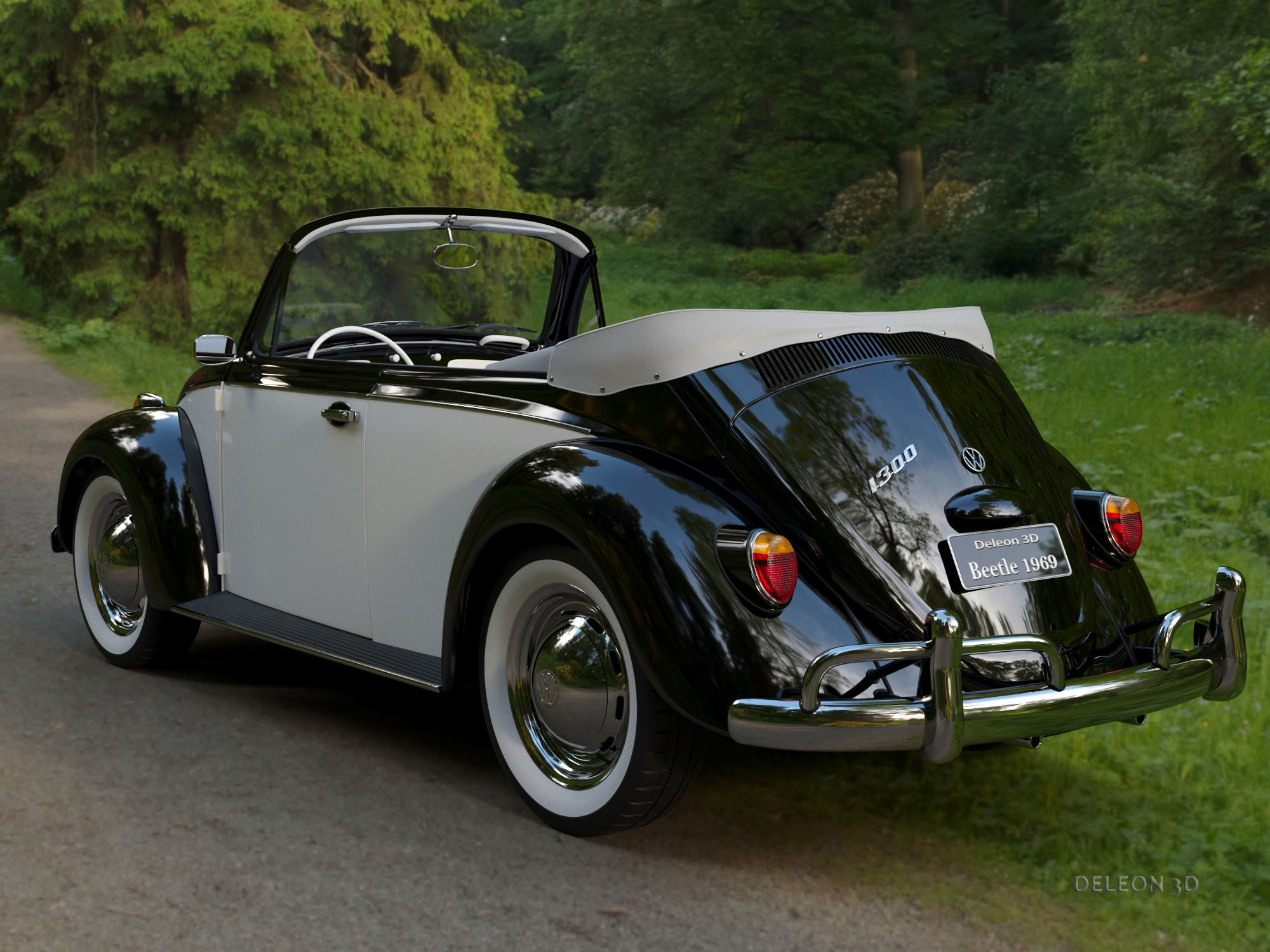 Volkswagen Beetle Convertible 3D model_4