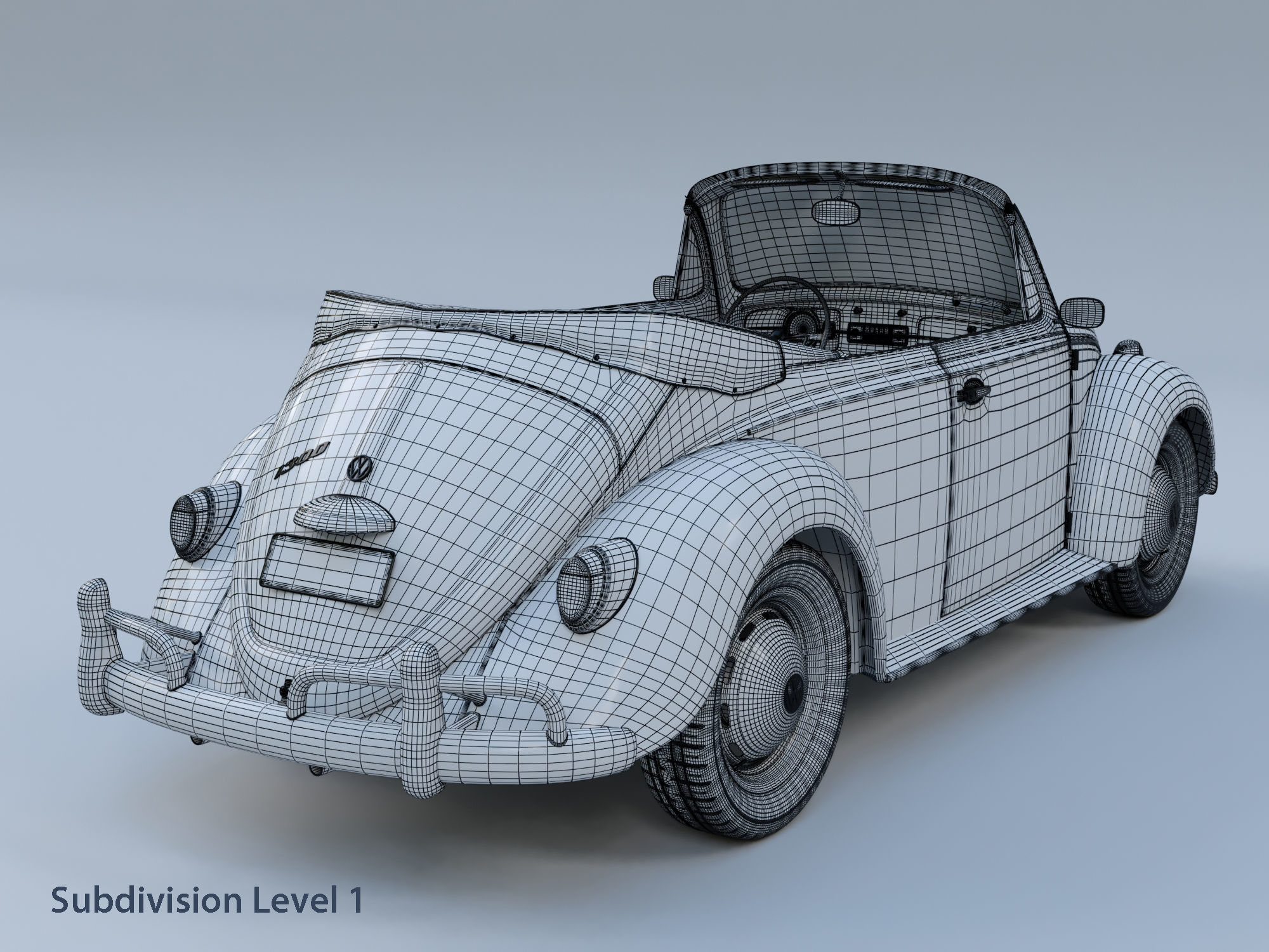 Volkswagen Beetle Convertible 3D model_17